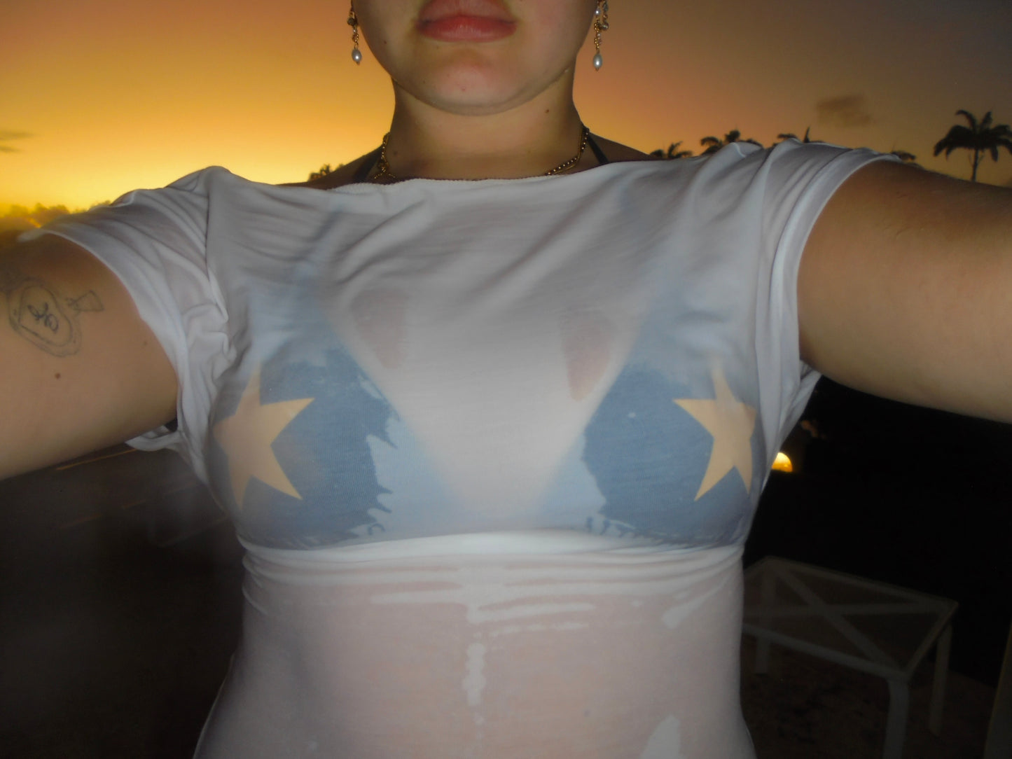 metallic star bikini