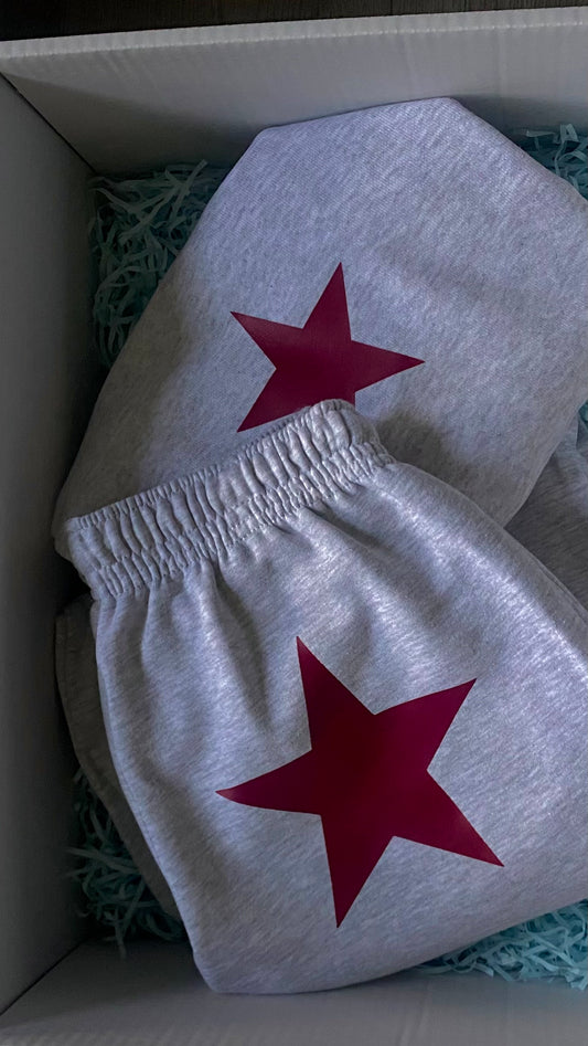 burgundy star sweatshirt