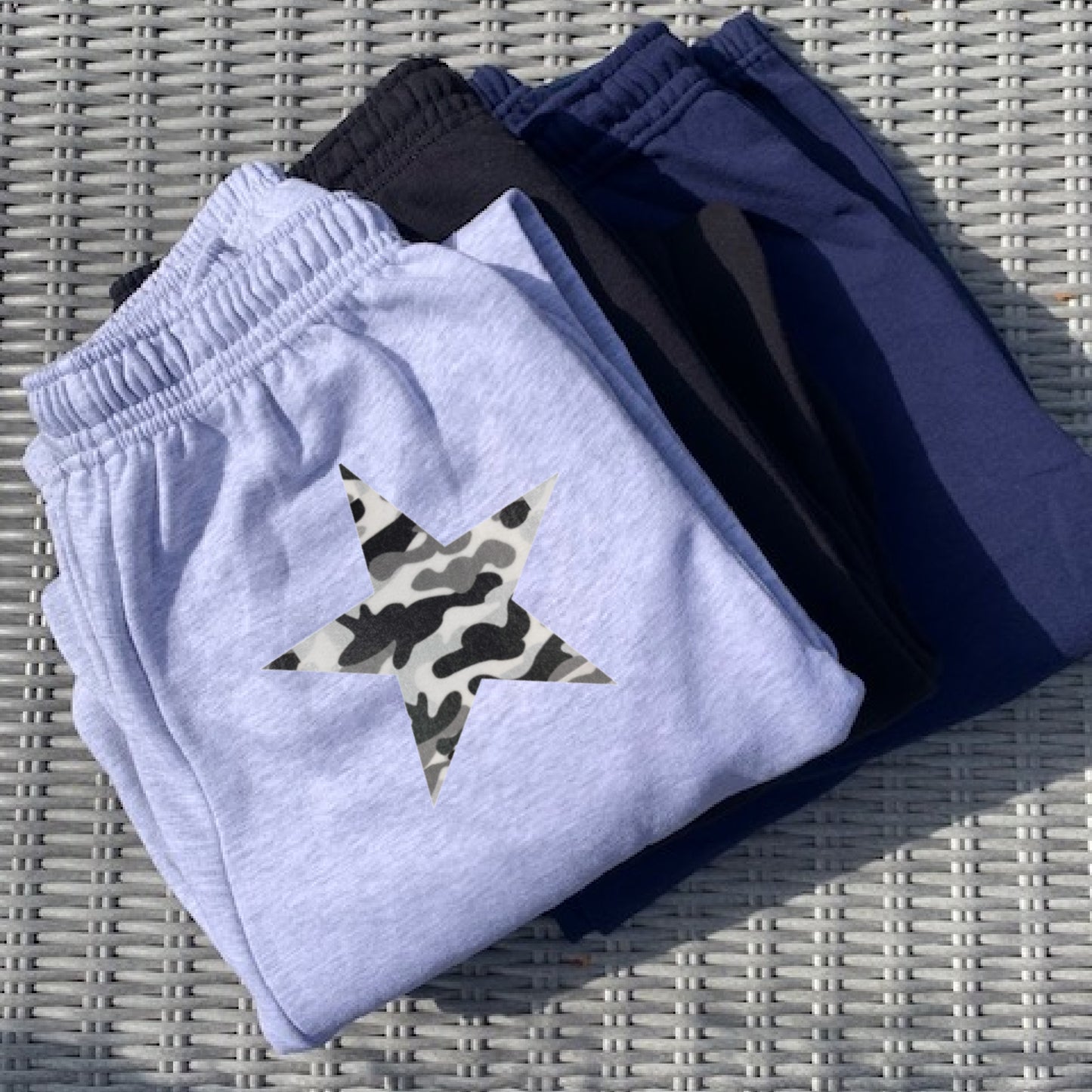 camo star joggers
