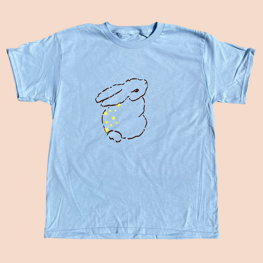 Blue Star Bunny Tee - Medium