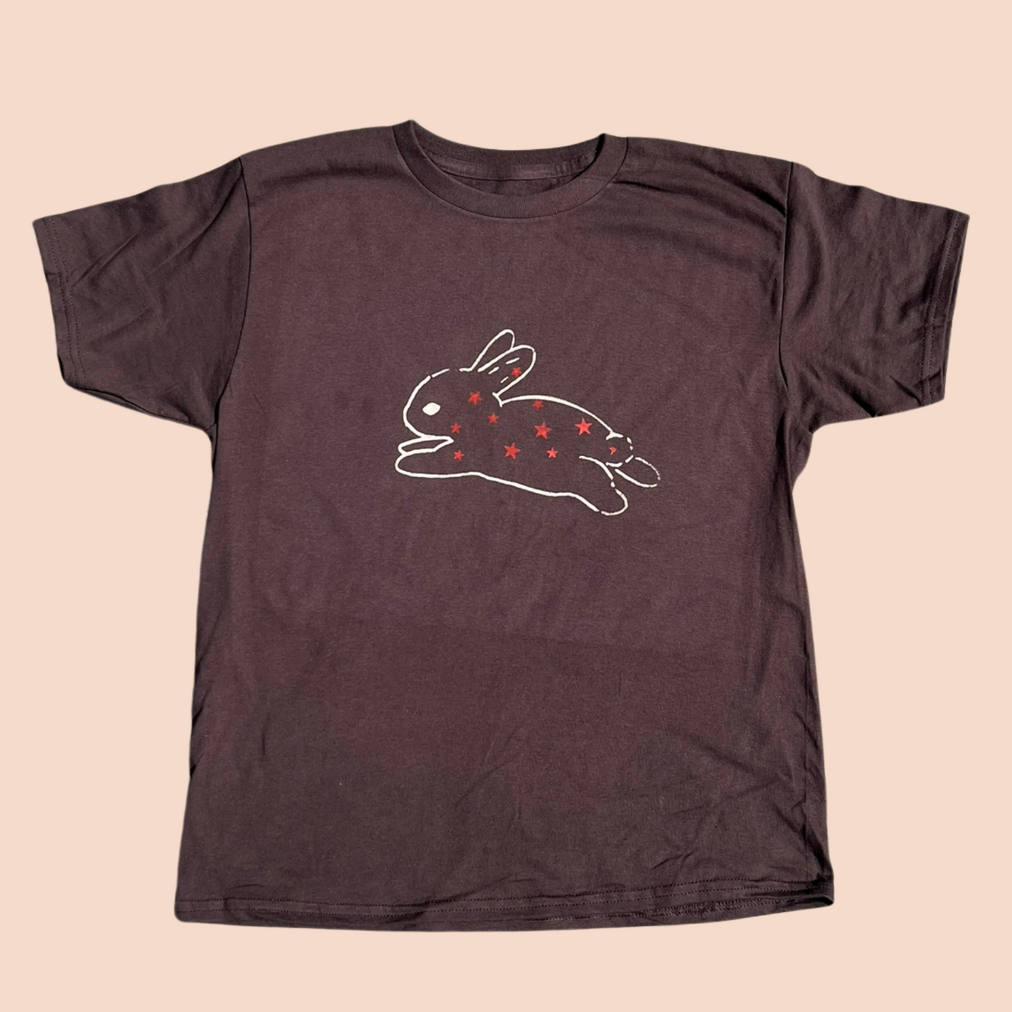 Brown Star Bunny Tee - Large