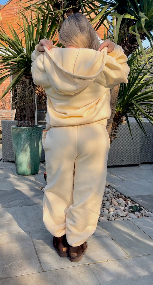 small cream blank tracksuit