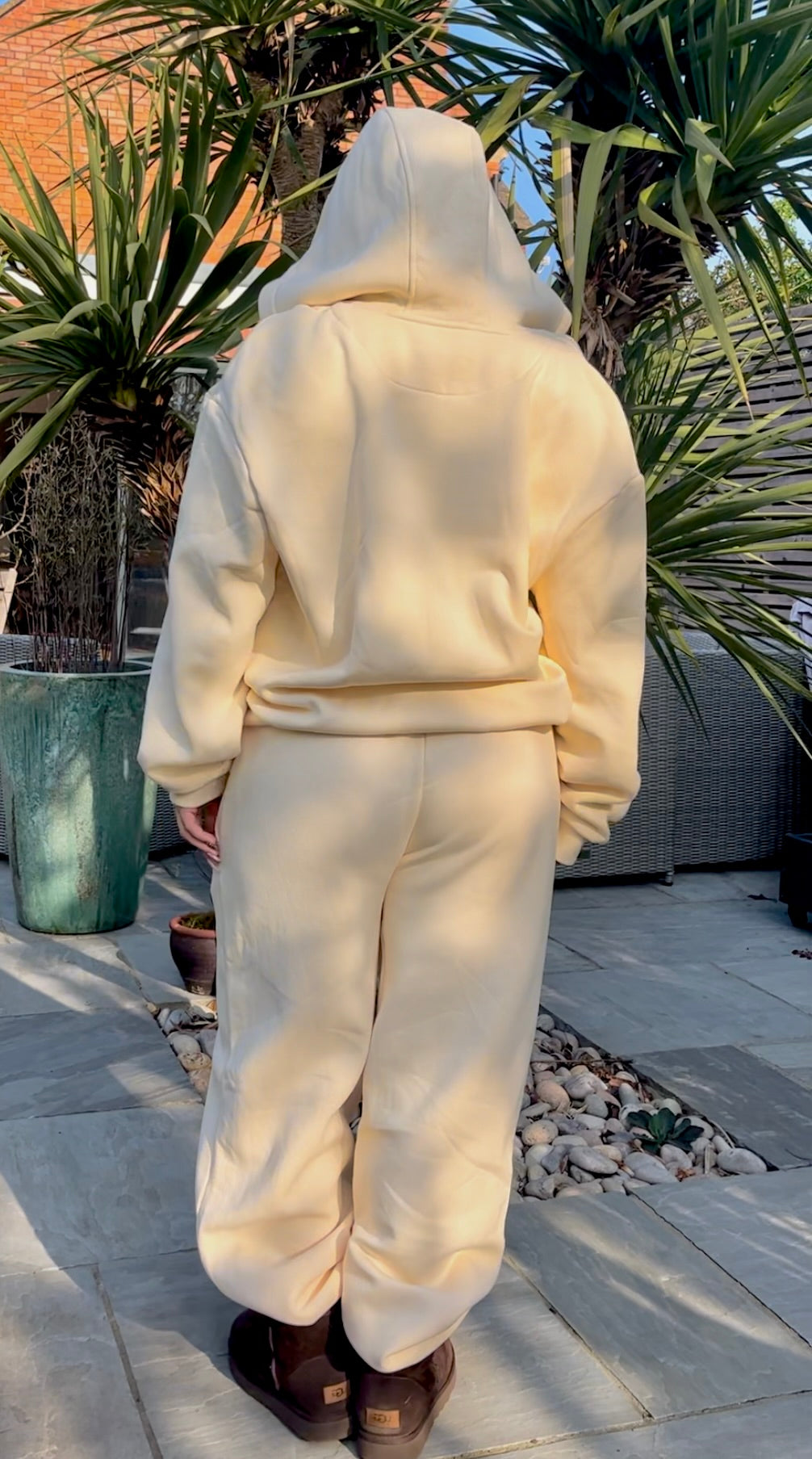 small cream blank tracksuit