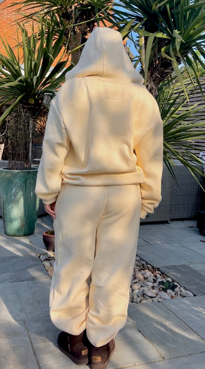small cream blank tracksuit